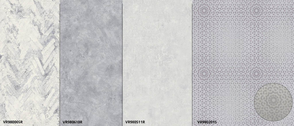 Hexágonos com Acentos Roxos MT3001