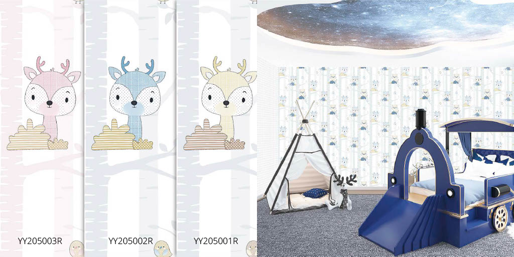 Papel de parede infantil - Cervinhos